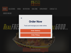 'tacocasatexas.com' screenshot