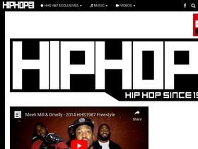 'hiphopsince1987.com' screenshot