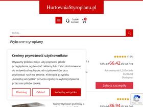 'hurtowniastyropianu.pl' screenshot