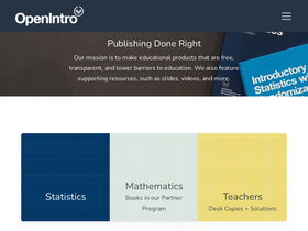 'openintro.org' screenshot