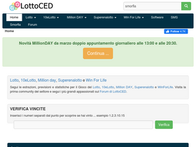 'lottoced.com' screenshot
