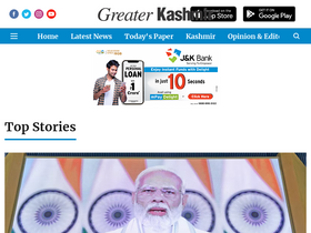 'greaterkashmir.com' screenshot
