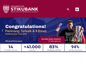 'unisbank.ac.id' screenshot