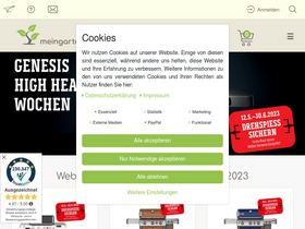 'meingartencenter24.de' screenshot