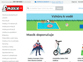 'maxikovy-hracky.cz' screenshot