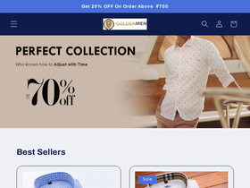 Goldnmen homepage screenshot