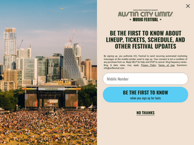 'aclfestival.com' screenshot