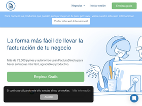 'facturadirecta.com' screenshot