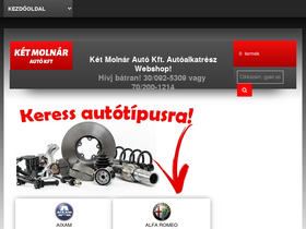 'ketmolnarauto.hu' screenshot