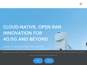 'airspan.com' screenshot