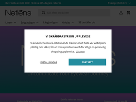 Netlens homepage screenshot