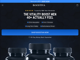 Boostiva homepage screenshot