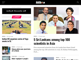 'srilankamirror.com' screenshot