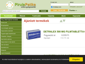 'pirulapatika.hu' screenshot