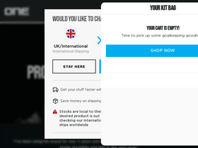 'theoneglove.com' screenshot