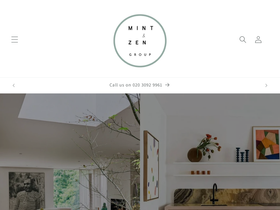 Mint & Zen homepage screenshot