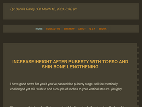 'growtallerwithshinlengthening.com' screenshot