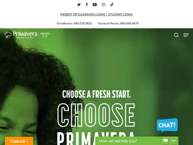 'primaveraonline.com' screenshot