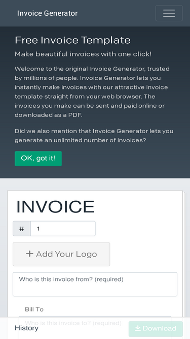 Tax Invoice Template  📃 Free Invoice Generator