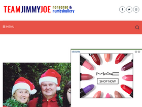 'teamjimmyjoe.com' screenshot