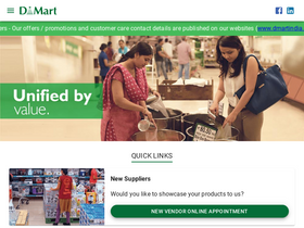 'dmartindia.com' screenshot