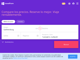 'travelfrom.es' screenshot