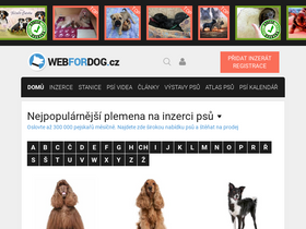 'webfordog.cz' screenshot