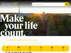 'gustavus.edu' screenshot