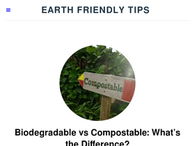 'earthfriendlytips.com' screenshot