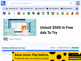 'futbolenvivochile.com' screenshot