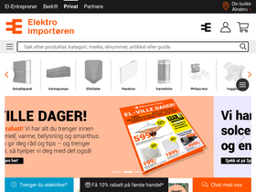 'elektroimportoren.no' screenshot