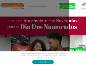 'clovisatacado.com.br' screenshot