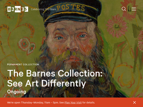 'barnesfoundation.org' screenshot