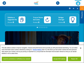 'cpfl.com.br' screenshot