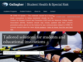 'gallagherstudent.com' screenshot
