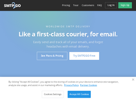 'smtp2go.com' screenshot
