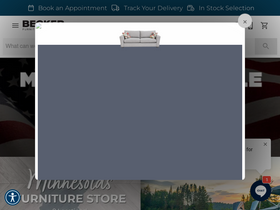 'beckerfurnitureworld.com' screenshot