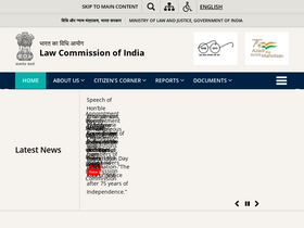 'lawcommissionofindia.nic.in' screenshot