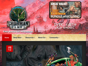'goodman-games.com' screenshot