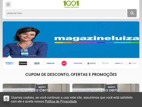'1001cupomdedescontos.com.br' screenshot