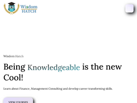 'wisdomhatch.com' screenshot