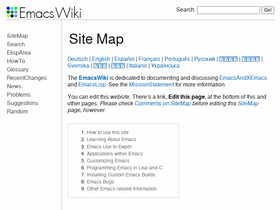 'emacswiki.org' screenshot