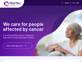 'petermac.org' screenshot