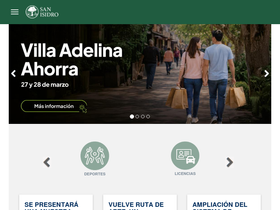 'sanisidro.gob.ar' screenshot