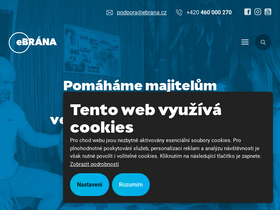 'ebrana.cz' screenshot