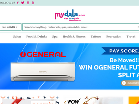 'mydala.com' screenshot