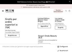 'miin-cosmetics.it' screenshot