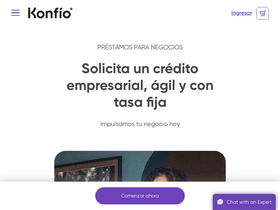 'konfio.mx' screenshot