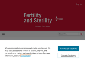 'fertstert.org' screenshot