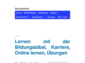 'bildungsbibel.de' screenshot